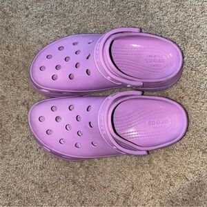 Purple Crocs Bae platform
